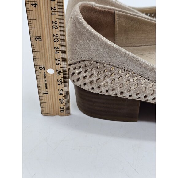 La Pinta Gold Metallic Ballet Flats Women's Size 40/USA 9 Boho School Preppy - Picture 8 of 9